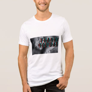 Dank Je Papa Lief Retro Pasgeboren Kind Geboorte G Tri-Blend Shirt