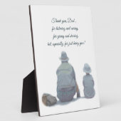 Dank je papa Plaque Fotoplaat (Zijkant)