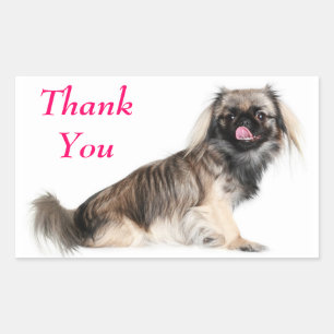 Dank Je Pekingese Puppy Hond Groet Sticker