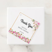 Dank je Petals and Prosecco Floral BruidsShower  Bedankjes Labels (In situ)