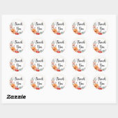 Dank Je Poppy Bloemen Sticker (Vel)