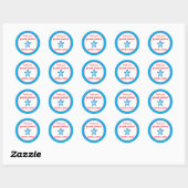 Dank Je Postbode Je Bent Een Ster  Ronde Sticker (Vel)