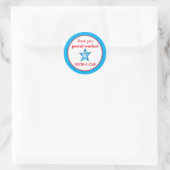 Dank Je Postbode Je Bent Een Ster  Ronde Sticker (Tas)
