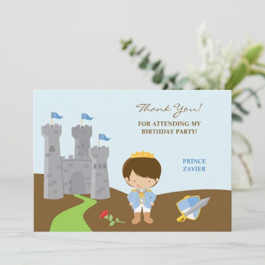 Dank je, Prince Flat Kaart (Staand voorkant)