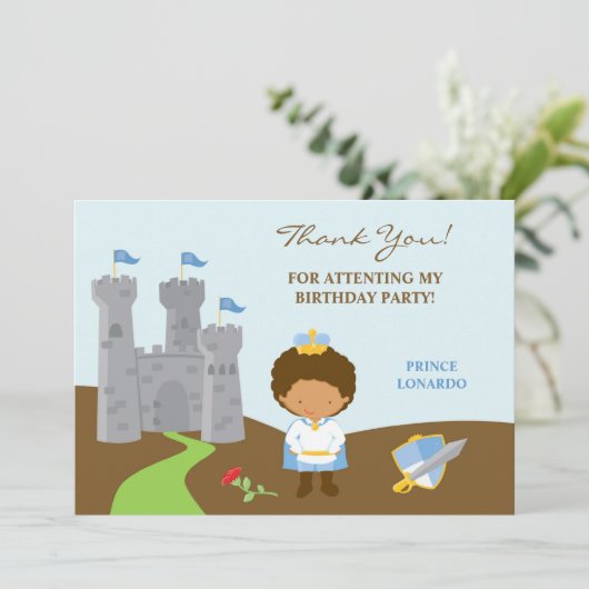 Dank je, Prince Flat Kaart (Staand voorkant)