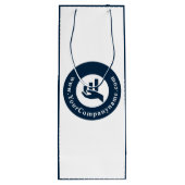 Dank je! Promotioneel maatwerk Wijn Cadeautas (Achterkant)