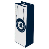 Dank je! Promotionele op maat gemaakte Wijn Cadeautas (Voorkant Gekanteld)