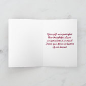 Dank je, Purfect Gift Bedankkaart (Binnen)
