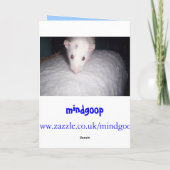 Dank je rat card bedankkaart (Achterkant)