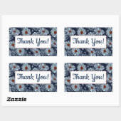 Dank je rechthoekige sticker (Vel)