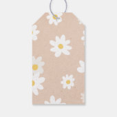 Dank je Retro Daisies Baby Shower Cadeaulabel (Achterkant)