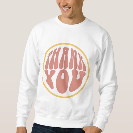Dank Je Retro Groovy  Trui (Voorkant)