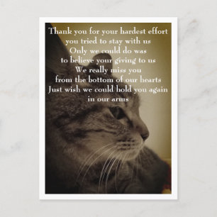 Dank je & RIP  Briefkaart