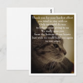 Dank je & RIP  Briefkaart (Voorkant / Achterkant)