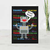 Dank je, robot bedankkaart (Voorkant)