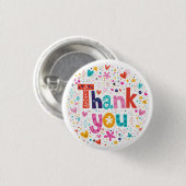 Dank je ronde button 3,2 cm (Voorkant /achterkant)