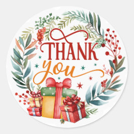 Dank je ronde sticker