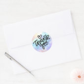 Dank je ronde sticker (Envelop)