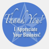 Dank je! ronde sticker (Voorkant)