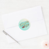 Dank je ronde sticker (Envelop)