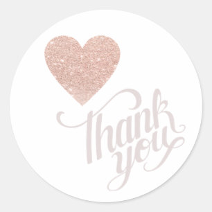 dank je roos_hart liefde bruiloft ronde sticker