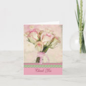 Dank je Rose Bouquet Bedankkaart (Voorkant)