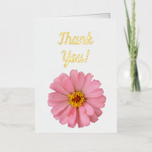 Dank je! Roze Bloem