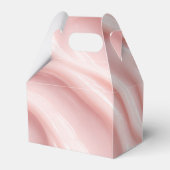 Dank je Roze Crème Abstract Ontwerp Bedankdoosjes (Achterkant)