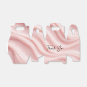 Dank je Roze Crème Abstract Ontwerp Bedankdoosjes (Uitgevouwen)