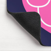Dank je | Roze hartstethoscoop Muismat (Hoek)