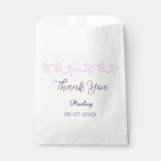 dank je roze paars pastel trouw naam datum lea bedankzakje