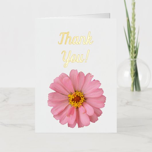 Dank je! Roze ventilator Folie Wenskaart (Voorkant)