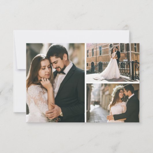 Dank je Rustieke Boho Pijlen & Bloemige Trouwdag Bedankkaart (Voorkant)