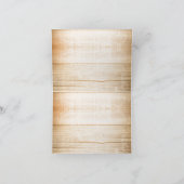 dank je rustieke houten trouwkaarten bedankkaart (Binnen)