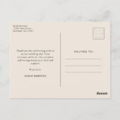 Dank je Sage Bloemkaart Briefkaart (Achterkant)