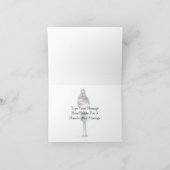 "Dank je" Schattige boho meisje met vogel Bedankkaart (Binnen)