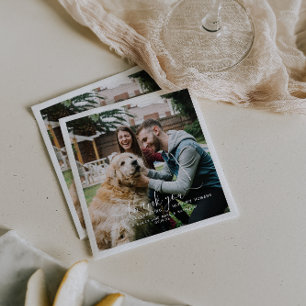 Dank je Schattigee Pet Dog Bruiloft Servet