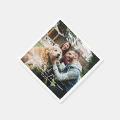 Dank je | Schattigee Pet Dog Bruiloft Servet (Hoek)