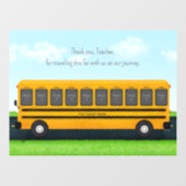 Dank je schoolbus met 10 foto's raamsticker (Vel)