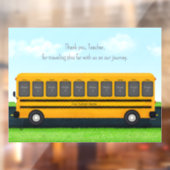 Dank je schoolbus met 10 foto's raamsticker (Vel 2)