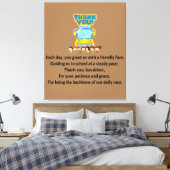 Dank je, schoolbuschauffeur. canvas afdruk (Insitu (Slaapkamer))