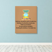 Dank je, schoolbuschauffeur. canvas afdruk (Insitu (Houten vloer))