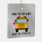 Dank je, schoolbuschauffeur keramisch ornament (Rechts)