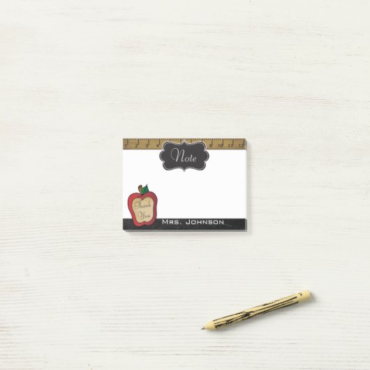 Dank je schoolnotities | DIY-tekst Post-it® Notes (Op bureau)