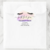 Dank je schoonheidssalon licht witte zweetjes past ronde sticker (Tas)