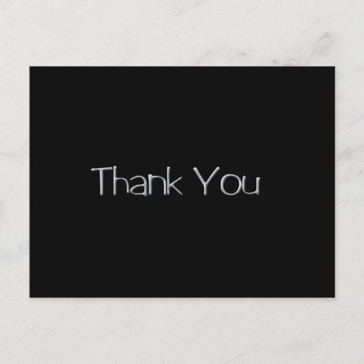 Dank je Silver Briefkaart (Voorkant)