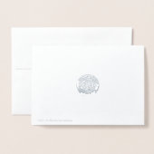 Dank je Silver Folie Kaarten (Met envelop)