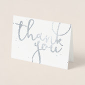 Dank je Silver Folie Kaarten (Voorkant)