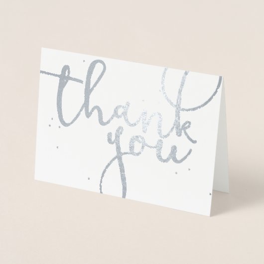 Dank je Silver Folie Kaarten (Voorkant)