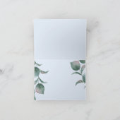 Dank je | Sky Blue Waterverf Peonies Bedankkaart (Binnen)